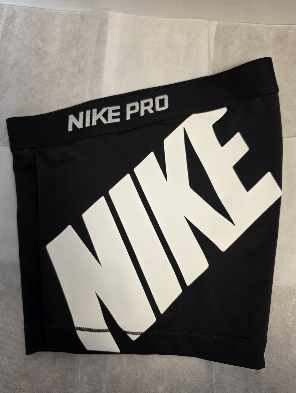 Nike Pro Black Graphic Logo Compression Shorts - Size Small